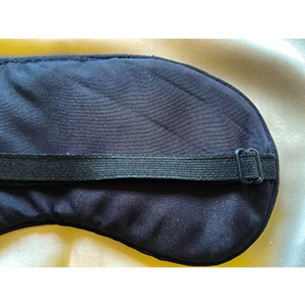 Solid Polyester Eyemasks (Black) - Image 4