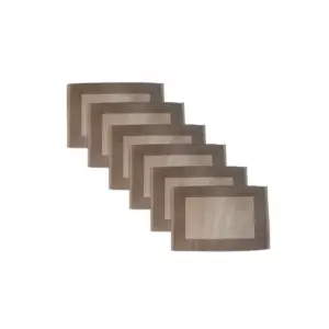Ribbed Cotton Place Mats Sets (Beige)