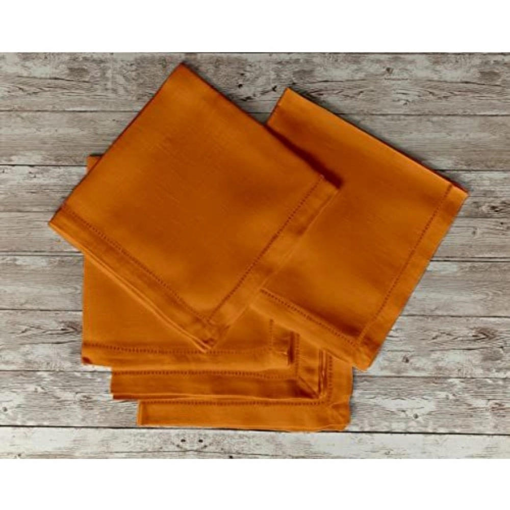 Solid Cotton Napkins Sets ( Orange) - Image 5