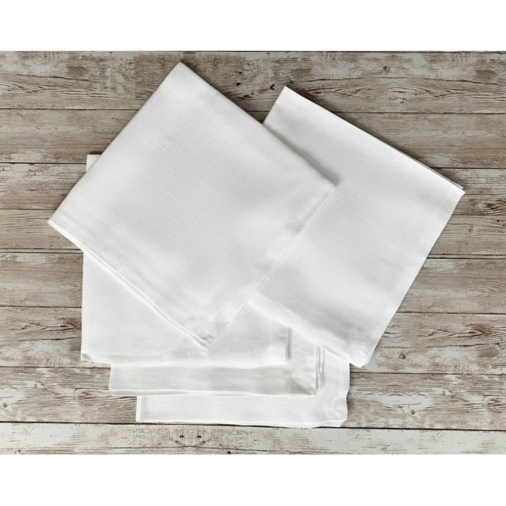 Solid Cotton Napkins Sets (White) - Image 5
