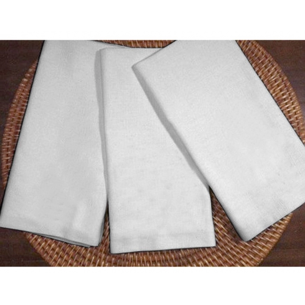 Solid Cotton Napkins Sets (White) - Image 6
