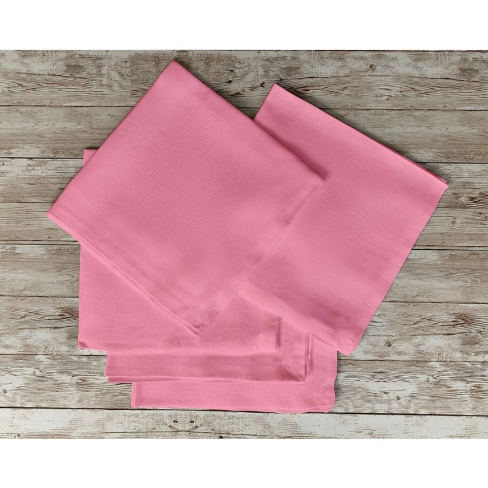Solid Cotton Napkins Sets (Baby Pink) - Image 5