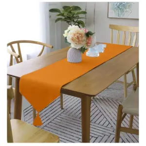 Solid Cotton Table Runners (Orange)