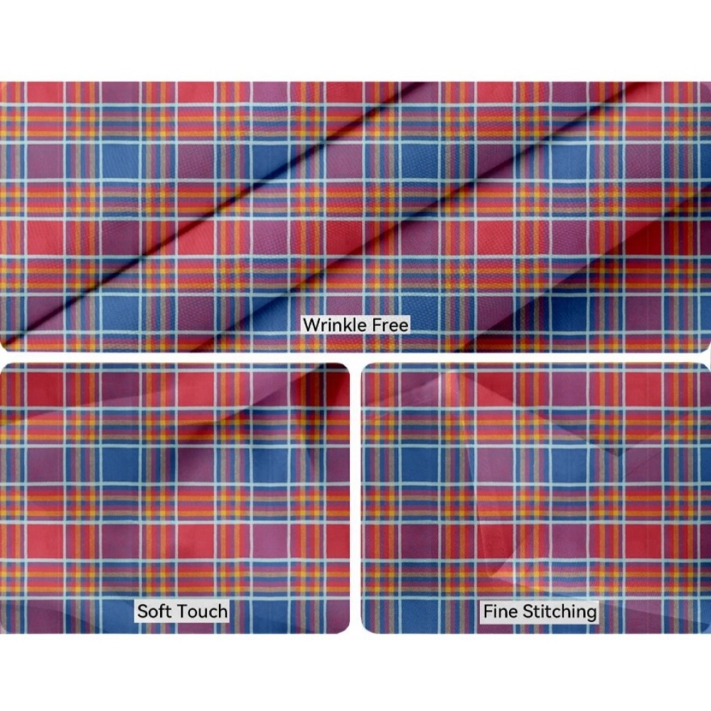 Checked Cotton Checks Table Cloth (Multicolor) - Image 3