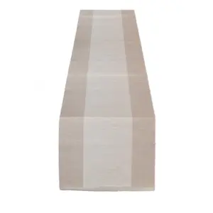 Striped Cotton Table Runners (Cream)