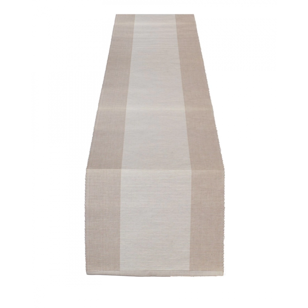 Striped Cotton Table Runners (Cream)