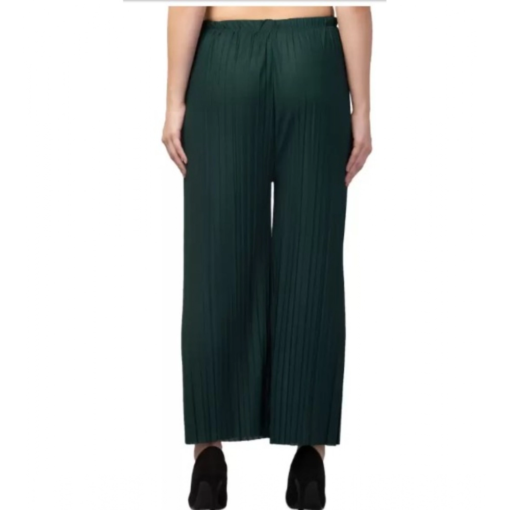 Women's Casual Cotton Blend Striped Bottomwear (Blue) - Image 3