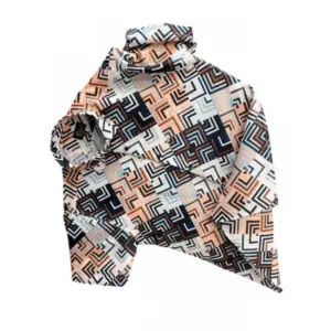 Men's Casual Short Sleeve Printed Cotton Blended Shirt (Multicolor)