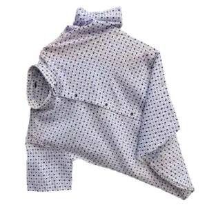 Men's Casual Short Sleeve Printed Cotton Blended Shirt (White)