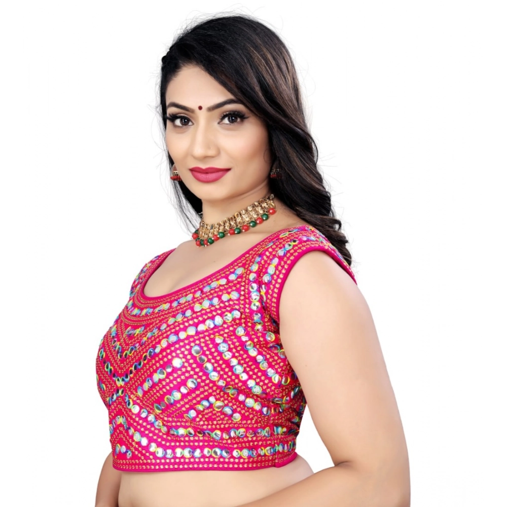 Women's?Phantom Paper Mirror Readymade Blouse (Pink, Size: Free Size) - Image 2