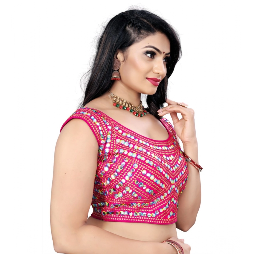 Women's?Phantom Paper Mirror Readymade Blouse (Pink, Size: Free Size) - Image 3