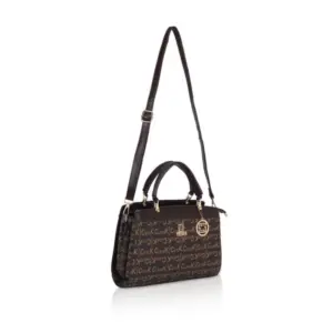 Women's Faux Leather Printed Handbag (Coffee)