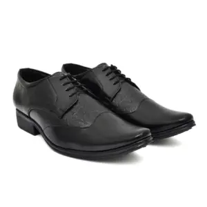 Men's Faux Leather Formal Shoes (Black)