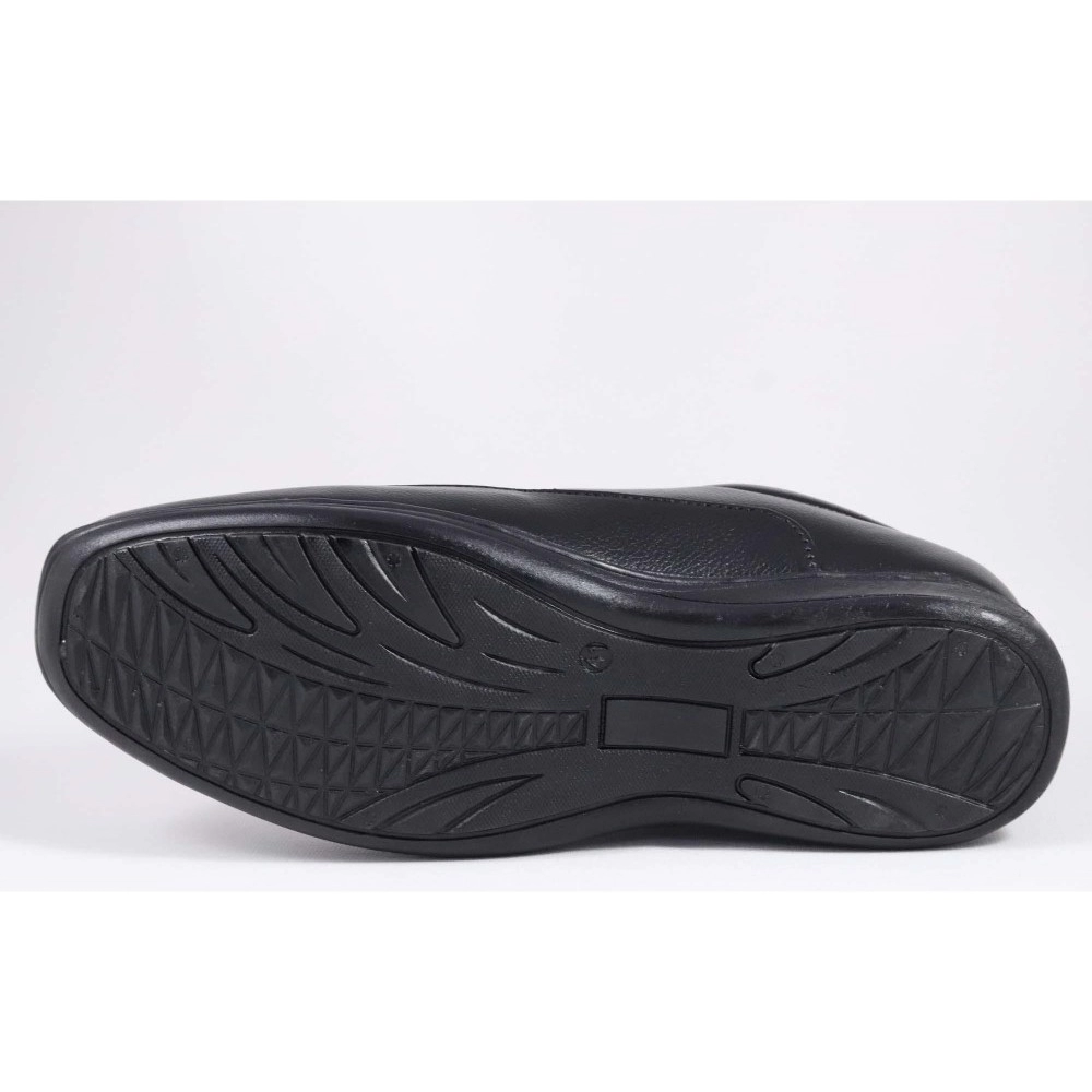 Men's Faux Leather Formal Shoes (Black) - Image 5