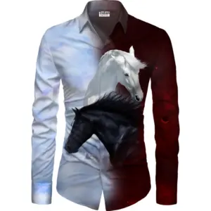 Men's Casual Floral Printed Cotton Blend Unstitched Shirt Fabric 1.6 Mtrs (Multicolor)