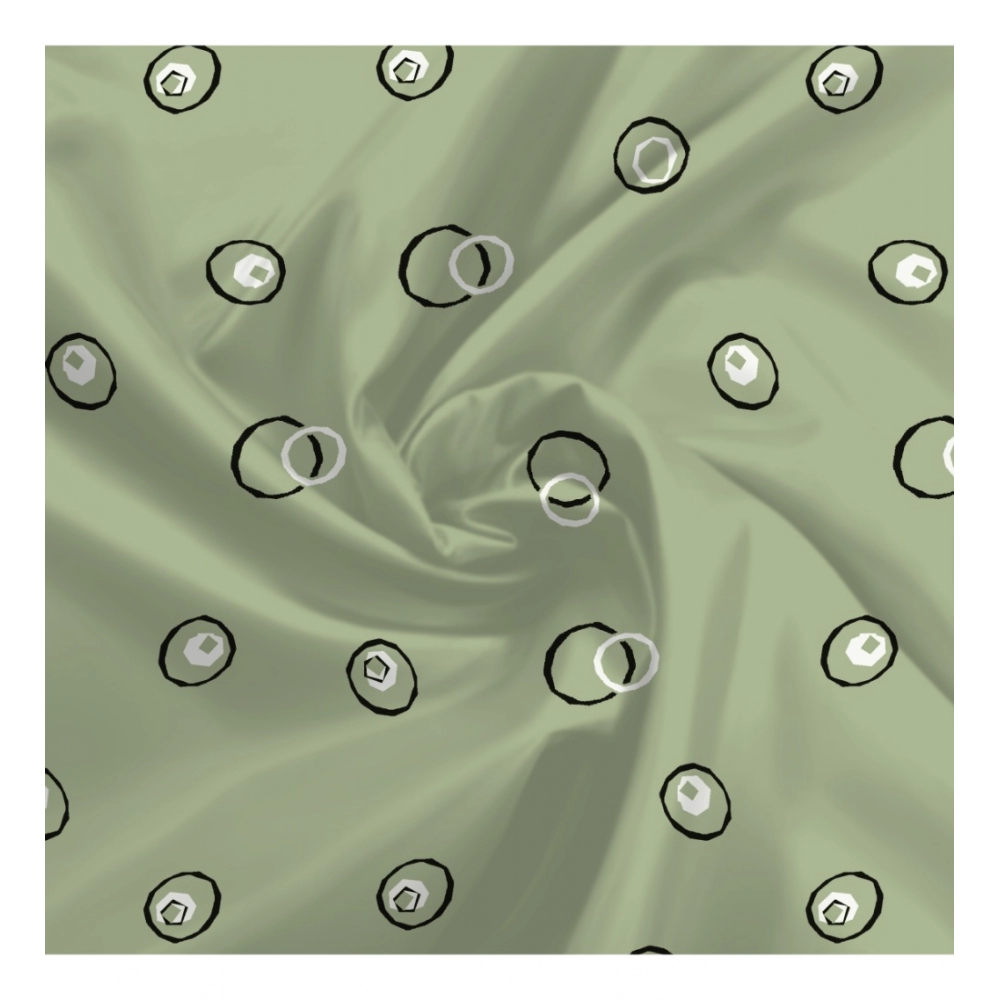 Men's Casual Floral Printed Cotton Blend Unstitched Shirt Fabric 1.6 Mtrs (Green) - Image 2