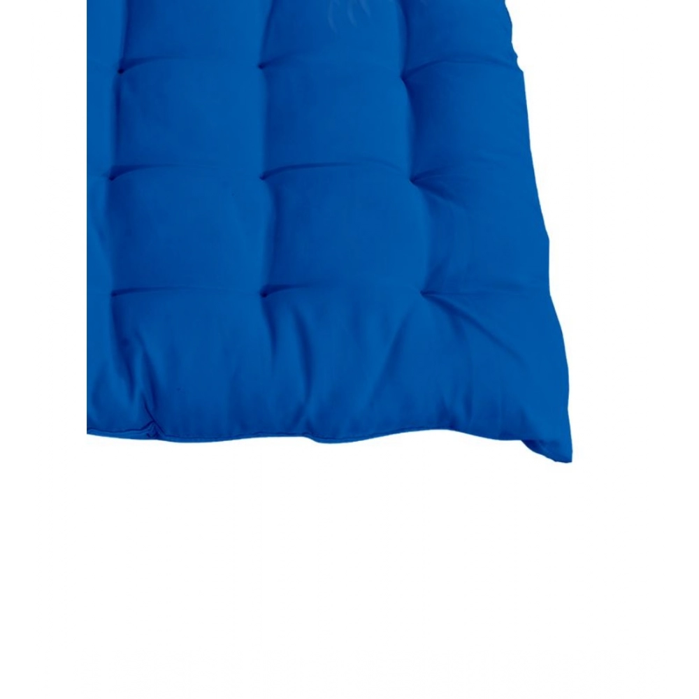 Cotton Blended Solid Chair Cushions (Blue, Size: 16x16 In) - Image 2