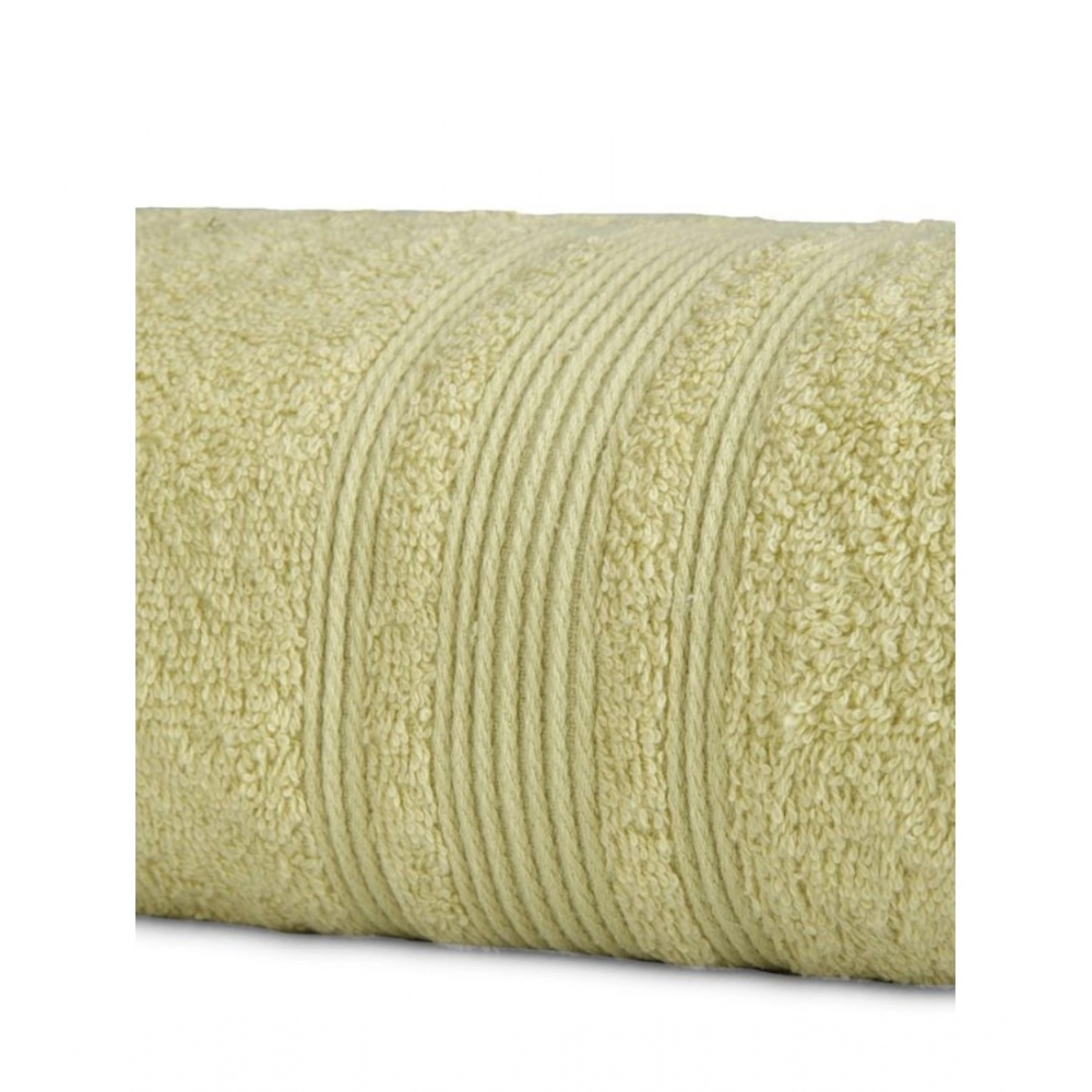 Cotton Striped Bath Towels (Green, Size: 35x71 In) - Image 2