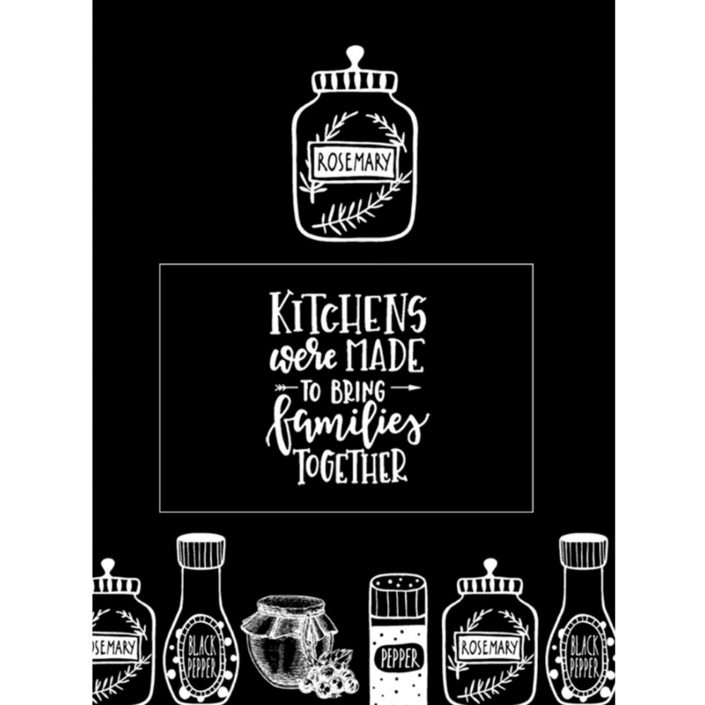 Cotton Printed Aprons (Black, Size: 24x31 In) - Image 2