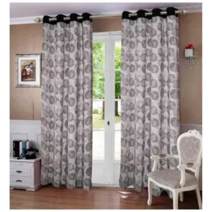 Cotton Printed Curtains (Multicolor)