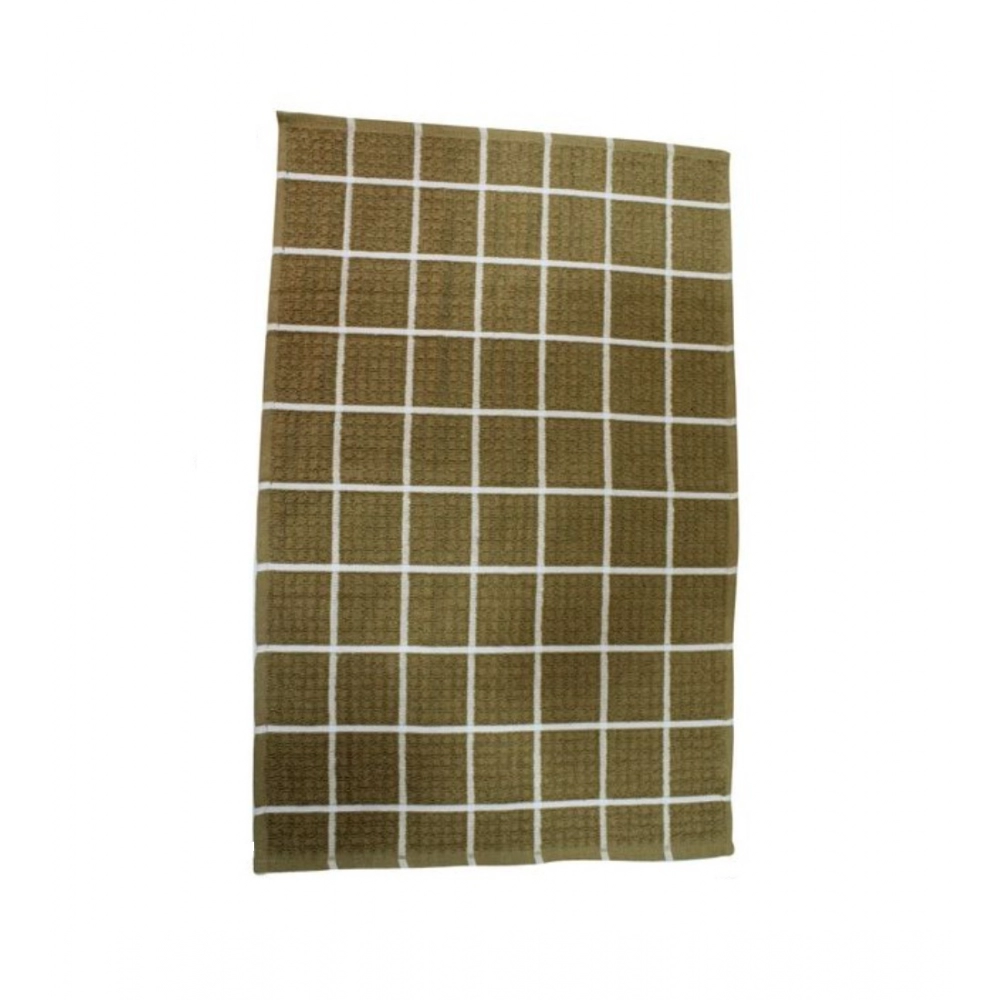 Pack Of_6 Cotton Checkered Kitchen Towel Sets (Beige ) - Image 4
