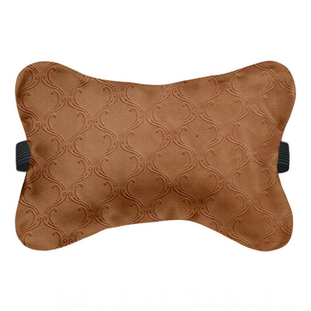 Pack Of_4 Polyester Printed Car Pillow Sets (Brown, Size: 12x12 In) - Image 2