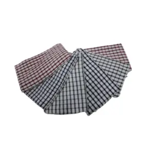 Pack Of_6 Cotton Checkered Kitchen Towel Sets (Multicolor)