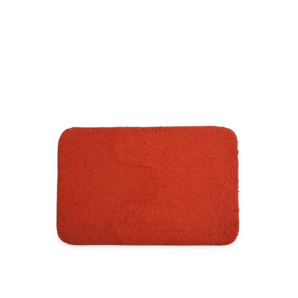 Polyester Solid Bathmats Sets (Orange, Size: 20x30 In) - Image 2