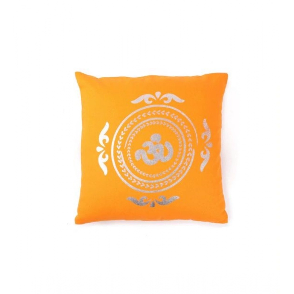 Pack Of_2 Cotton Printed Cushion Cover Sets (Yellow, Size: 16x16 In) - Image 3