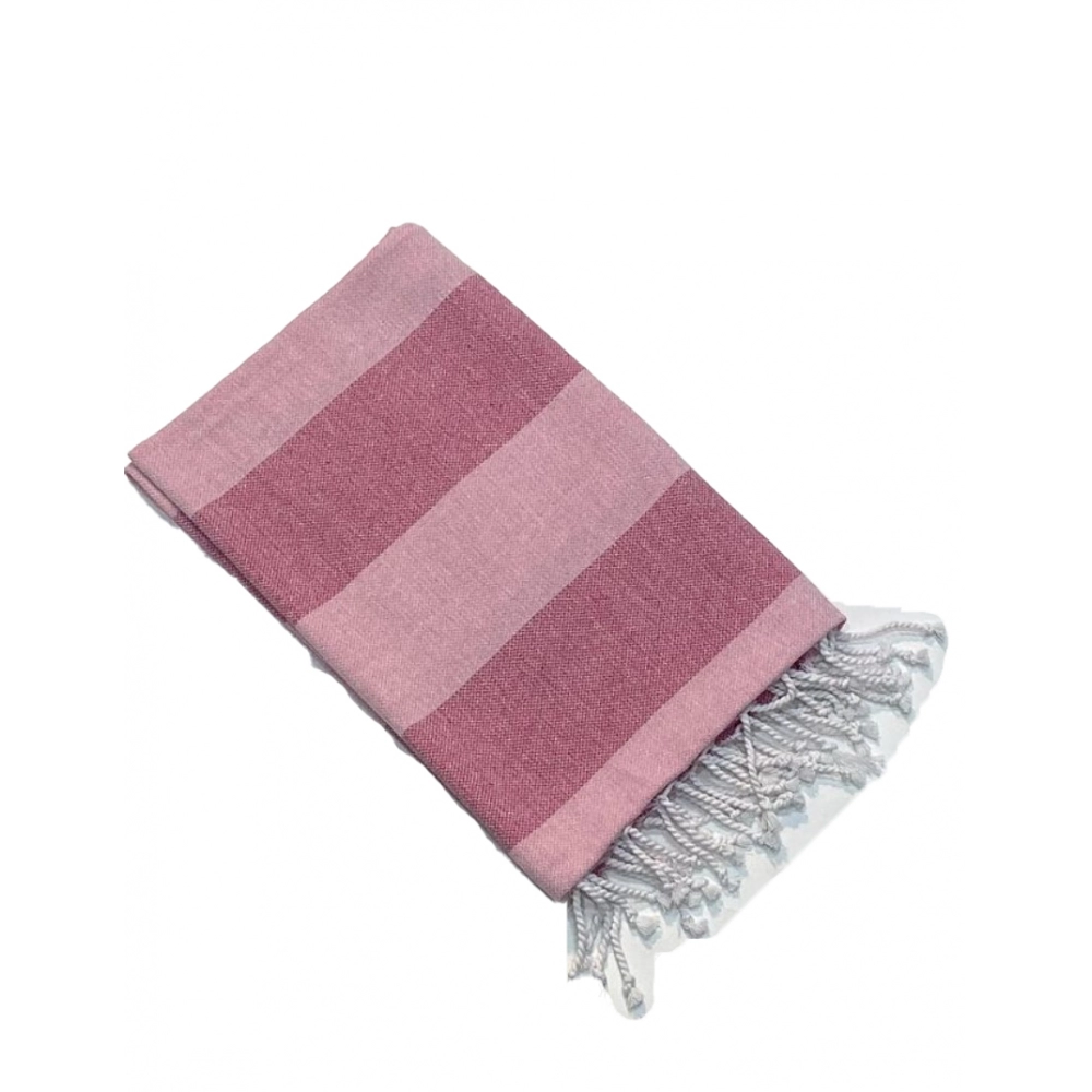 Cotton Striped Bath Towels (Rose, Size: 30x59 In)