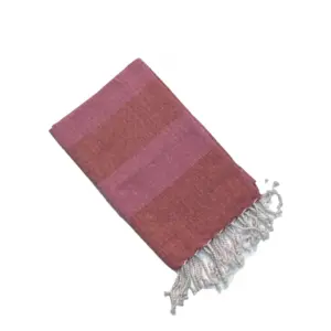 Cotton Striped Bath Towels (Rose, Size: 30x59 In)
