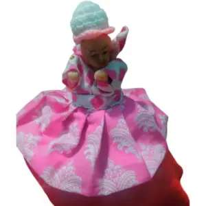 Laddu Gopal Cottn Dress Size: 0 To 6 (Pink)