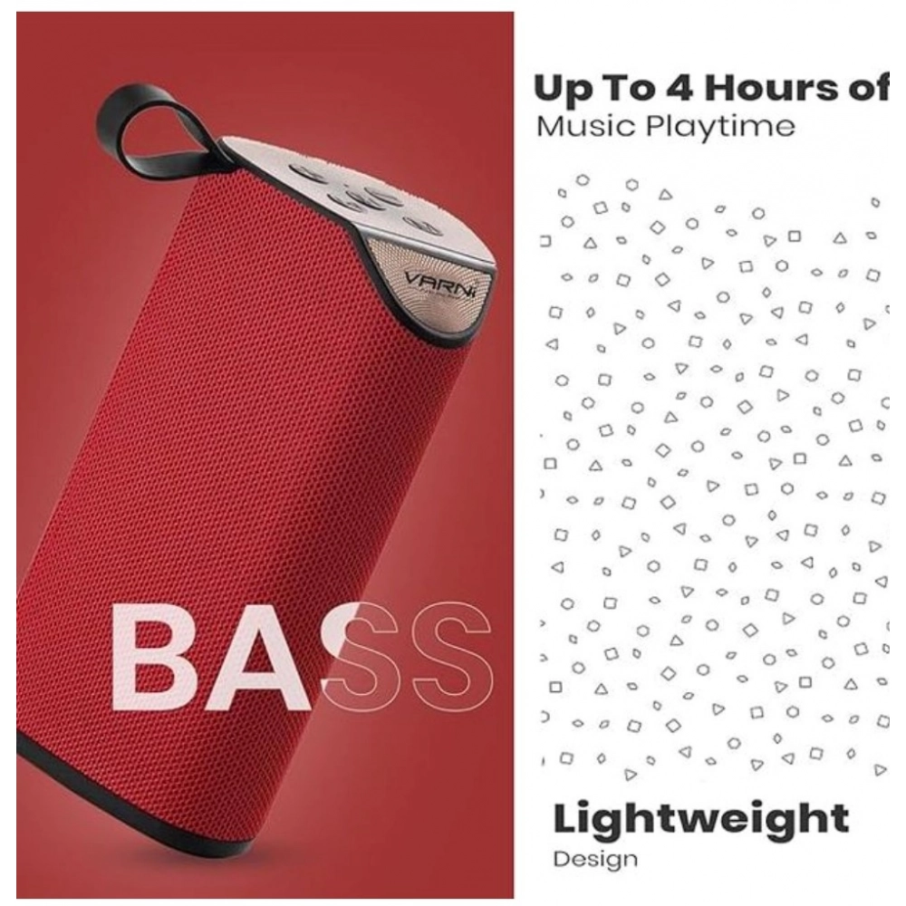 Plastic Rubber Wireless TG111 Bluetooth Speaker (Red) - Image 2