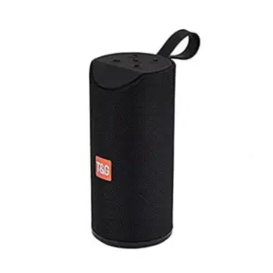 Plastic Rubber Wireless TG113 Bluetooth Speaker (Black)