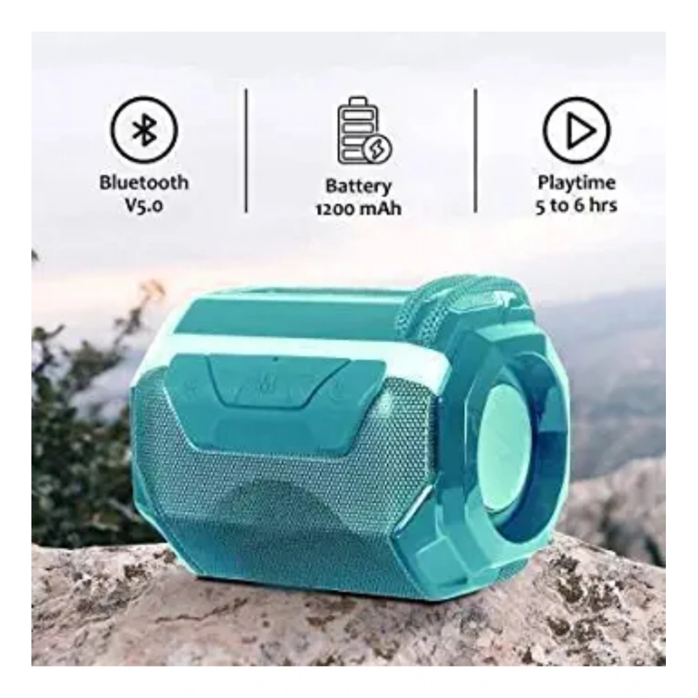 Plastic Rubber Wireless A005 Bluetooth Speaker (Sky Blue) - Image 3