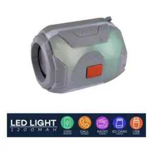 Plastic Rubber Wireless A005 Bluetooth Speaker (Grey)