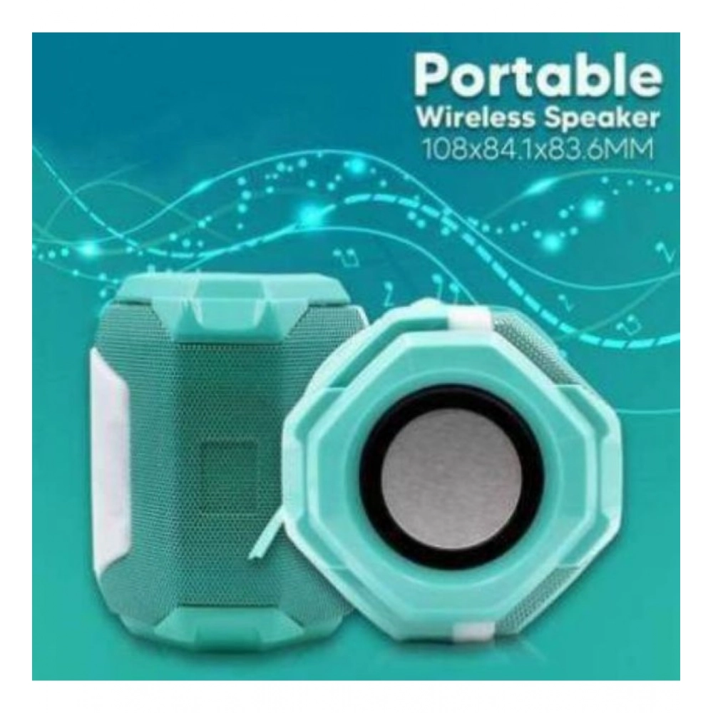Plastic Rubber Wireless A005 Bluetooth Speaker (Sky Blue) - Image 2