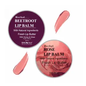Unisex Herbal Dark And Chapped Lips Beetroot & Rose Lip Balm Pack Of 2  (10gm)
