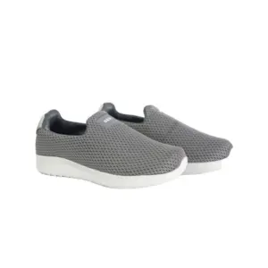 Men's Casual Synthetic Leather Pull On Shoes (Grey)