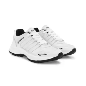 Men's Casual Synthetic Leather Lace-Up Shoes (White)
