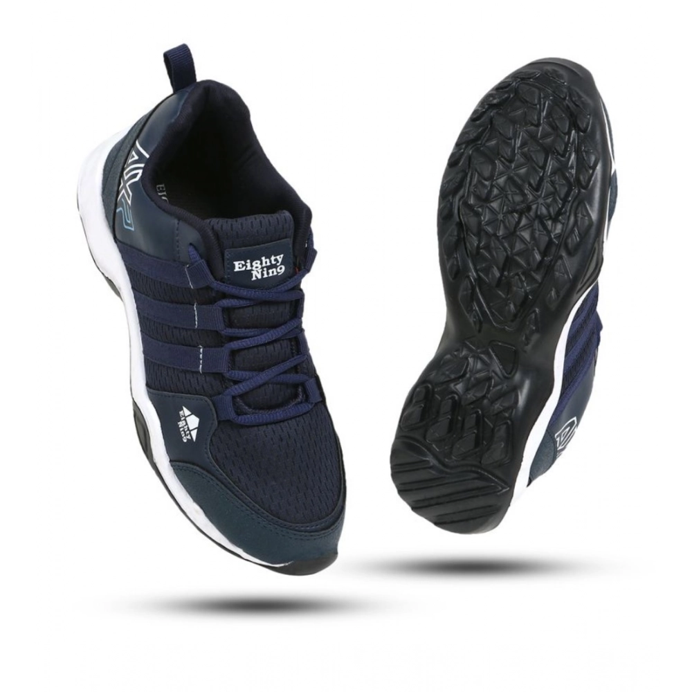 Men's Casual Synthetic Leather Lace-Up Shoes (Black) - Image 4