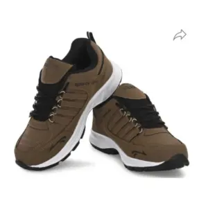Men's Casual Synthetic Leather Lace-Up Shoes (Brown)