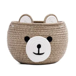 Cotton Bear Shaped Storage Baskets Pack of 1 (Mix)