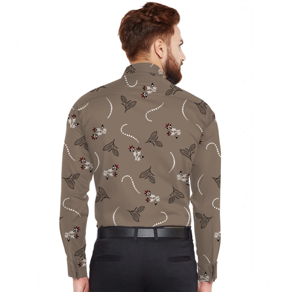 Men's Casual Viscose Rayon Printed Full Sleeve Collar Shirt (Multicolor) - Image 3