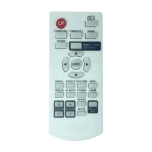 Projector Remote No. 1095 Compatible-Replacement for Panasonic Projector Remote (White)