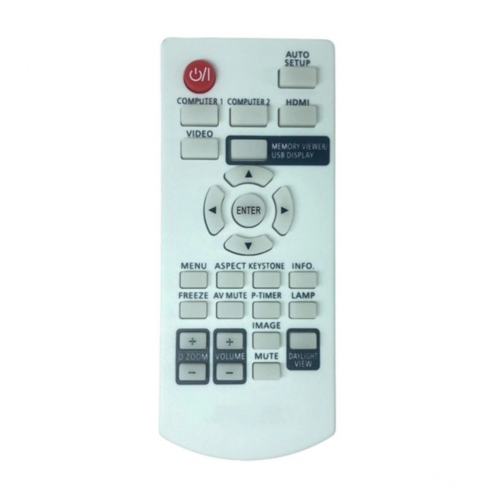 Projector Remote No. 1095 Compatible-Replacement for Panasonic Projector Remote (White)