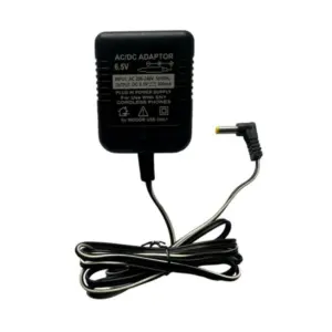 6.5V 500mA DC Power Adapter Power Supply AC Input 200-240 V for Toys- Cordless Phones- FM Radio- Other Electronic - IT Gadgets (Black)