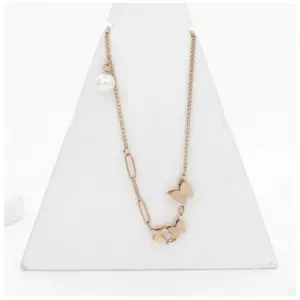 Women's Stainless Steel Butterfly Pendent Delicate Chain (Gold Plated)