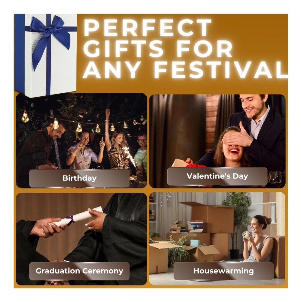 Wood 3D Galaxy Crystal Ball Night Lamp Colorful LED Wooden for Earth (Transparent) - Image 2