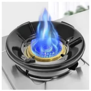 Metal Gas Saver Burner Stand Pack of 1 (Black)